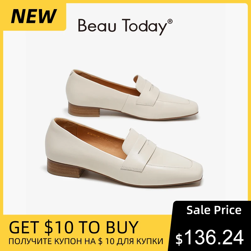 BEAUTODAY Loafers Women Sheepskin Leather Square Toe Solid Color Sewing Outdoor Casual Shoes Female Handmade 26354
BEAUTODAY Loafers Women Sheepskin Leather Square Toe Solid Color Sewing Outdoor Casual Shoes Female Handmade 26354