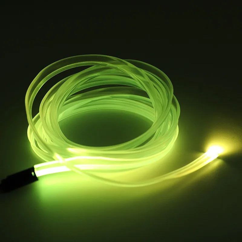 5M/16ft PMMA Side Glow Fiber Optic Cable Kit w/LED Aluminum Illuminator USB 5V 1.5W car interior Guide Light Source Decoration
5M/16ft PMMA Side Glow Fiber Optic Cable Kit w/LED Aluminum Illuminator USB 5V 1.5W car interior Guide Light Source Decoration