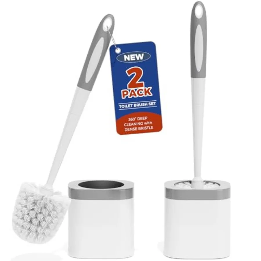 Toilet Brush, 2 Pack Toilet Brush and Holder Set Bathroom Accessories, Toilet Bowl Brush and Holder for Bathroom
Toilet Brush, 2 Pack Toilet Brush and Holder Set Bathroom Accessories, Toilet Bowl Brush and Holder for Bathroom