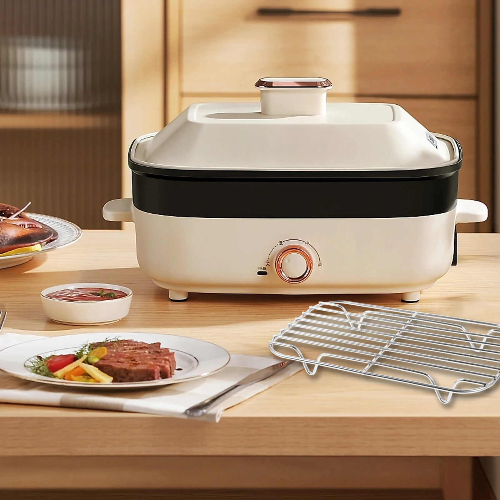 Baking Cooling Rack Aluminum Alloy Multi Purpose Kitchen Helper Reusable Wire Rack for Baking and Cooking
Baking Cooling Rack Aluminum Alloy Multi Purpose Kitchen Helper Reusable Wire Rack for Baking and Cooking