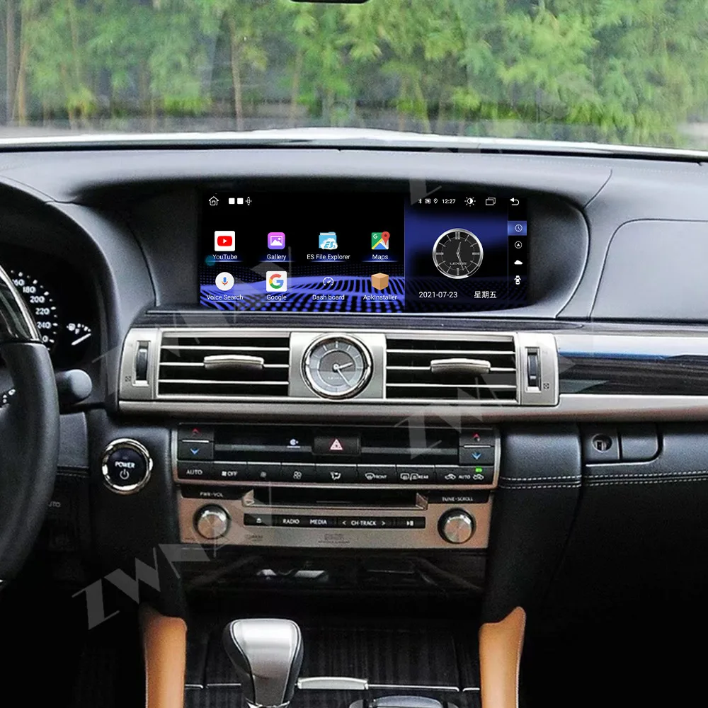 For Lexus LS 2013-2016 Android 13 Qualcomm 12.3 Touch Car Screen Navigation Carplay Car Radio DSP Multimedia Player LHD RHD