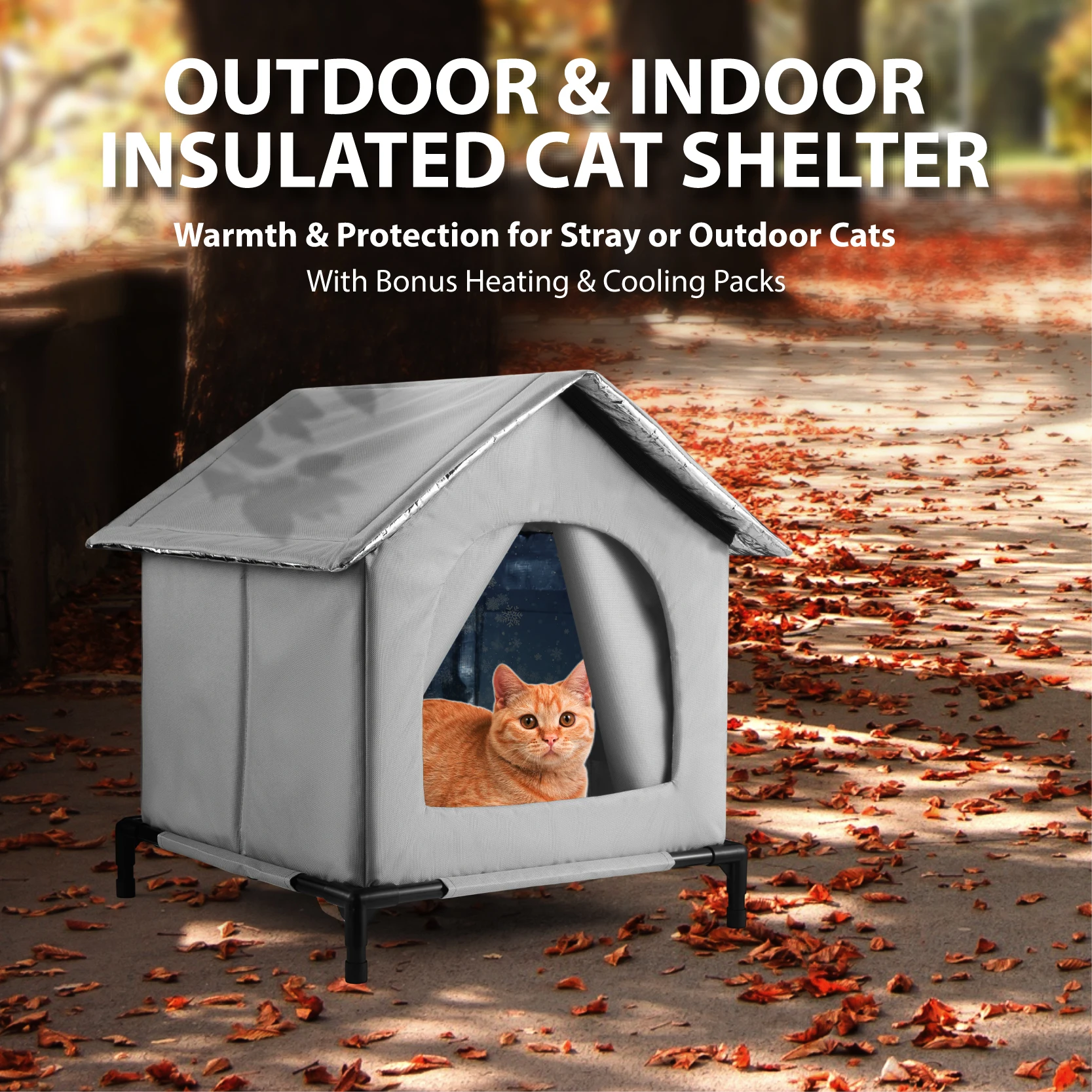 All Seasons Warm and cooling Stray Cat Nest Winter Waterproof Rain and Wind Resistant Large Space Closed Tent Universal
All Seasons Warm and cooling Stray Cat Nest Winter Waterproof Rain and Wind Resistant Large Space Closed Tent Universal