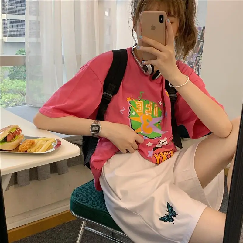 Women Fashion Solid Color Shorts High Waist Elastic Butterfly print Sweatpants with Slant Pocket Cycling Running Shorts
Women Fashion Solid Color Shorts High Waist Elastic Butterfly print Sweatpants with Slant Pocket Cycling Running Shorts