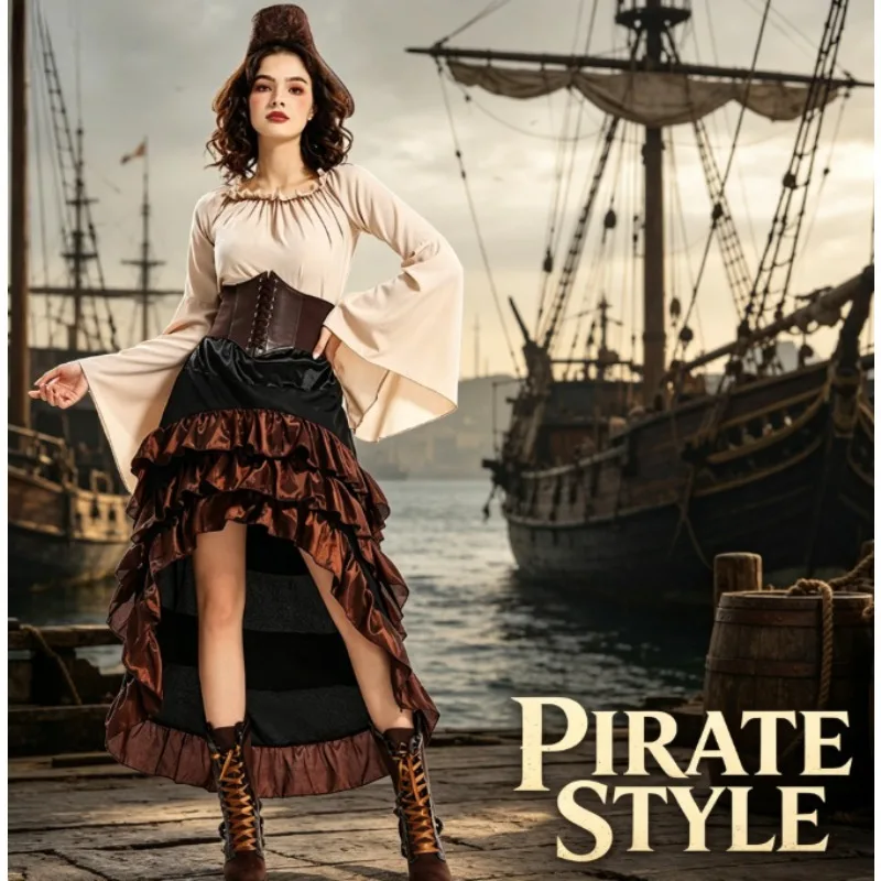 European American Themed Costume Men‘s Pirate Jacket & Pants Set Breathable & Adjustable Great for Renaissance Fair
European American Themed Costume Men‘s Pirate Jacket & Pants Set Breathable & Adjustable Great for Renaissance Fair