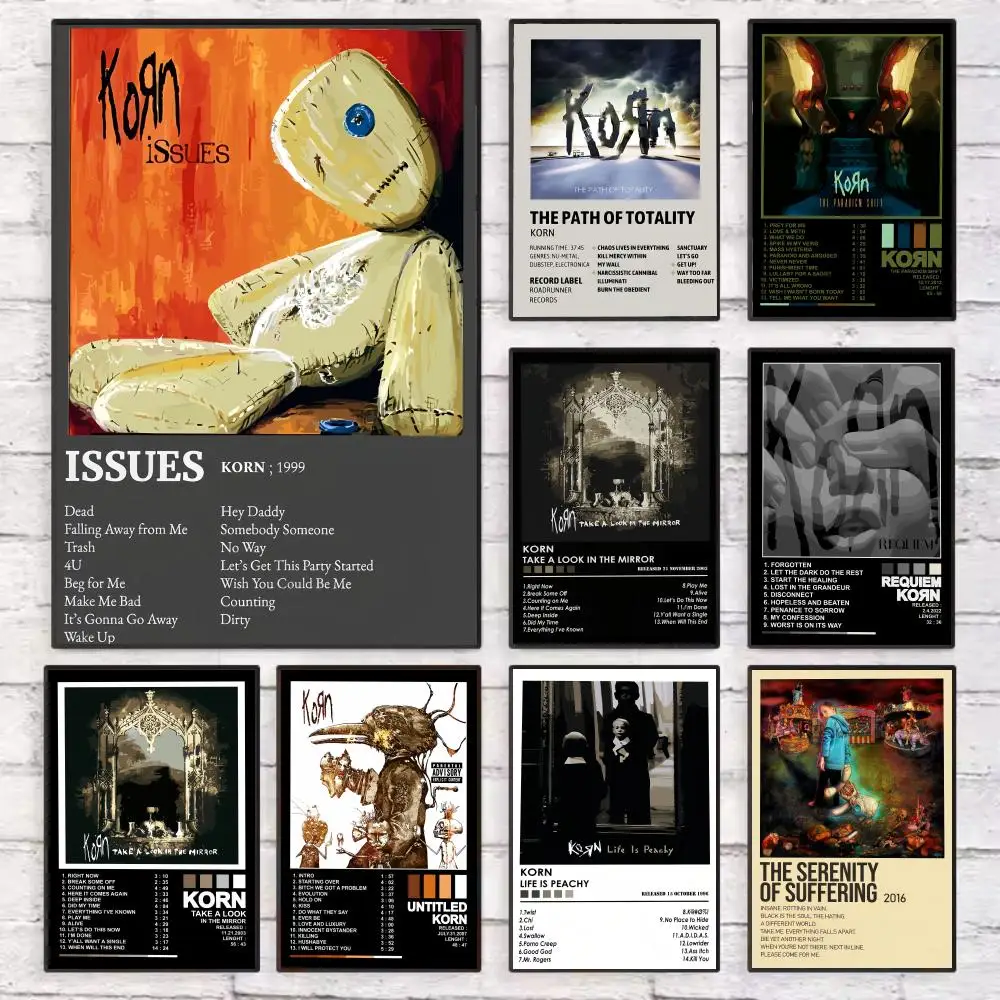 K-Korn Rock Band Music Album Poster Wall Art Sticky for Living Room Bedroom Office Hallway Bar Home Decor Gift Idea
K-Korn Rock Band Music Album Poster Wall Art Sticky for Living Room Bedroom Office Hallway Bar Home Decor Gift Idea