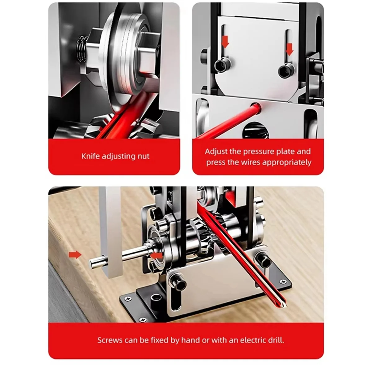 B17CB New Wire Stripping Machine Waste Cable Wire Stripping Machine Household Hand-Crank Wire Stripping Peeling Artifact
B17CB New Wire Stripping Machine Waste Cable Wire Stripping Machine Household Hand-Crank Wire Stripping Peeling Artifact