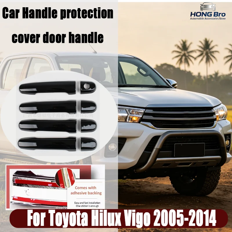 For Toyota Hilux Vigo 2005-2014 Matte Black Door Handle Cover, Exterior Handle Trim Sticker, Car Decorative Accessory
For Toyota Hilux Vigo 2005-2014 Matte Black Door Handle Cover, Exterior Handle Trim Sticker, Car Decorative Accessory