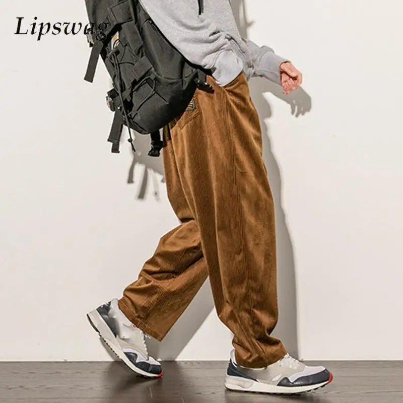 Stylish Corduroy Trousers For Mens Spring Summer Vintage Solid Color Straight Loose Pants Men New Casual Cargo Pants Streetwear
Stylish Corduroy Trousers For Mens Spring Summer Vintage Solid Color Straight Loose Pants Men New Casual Cargo Pants Streetwear