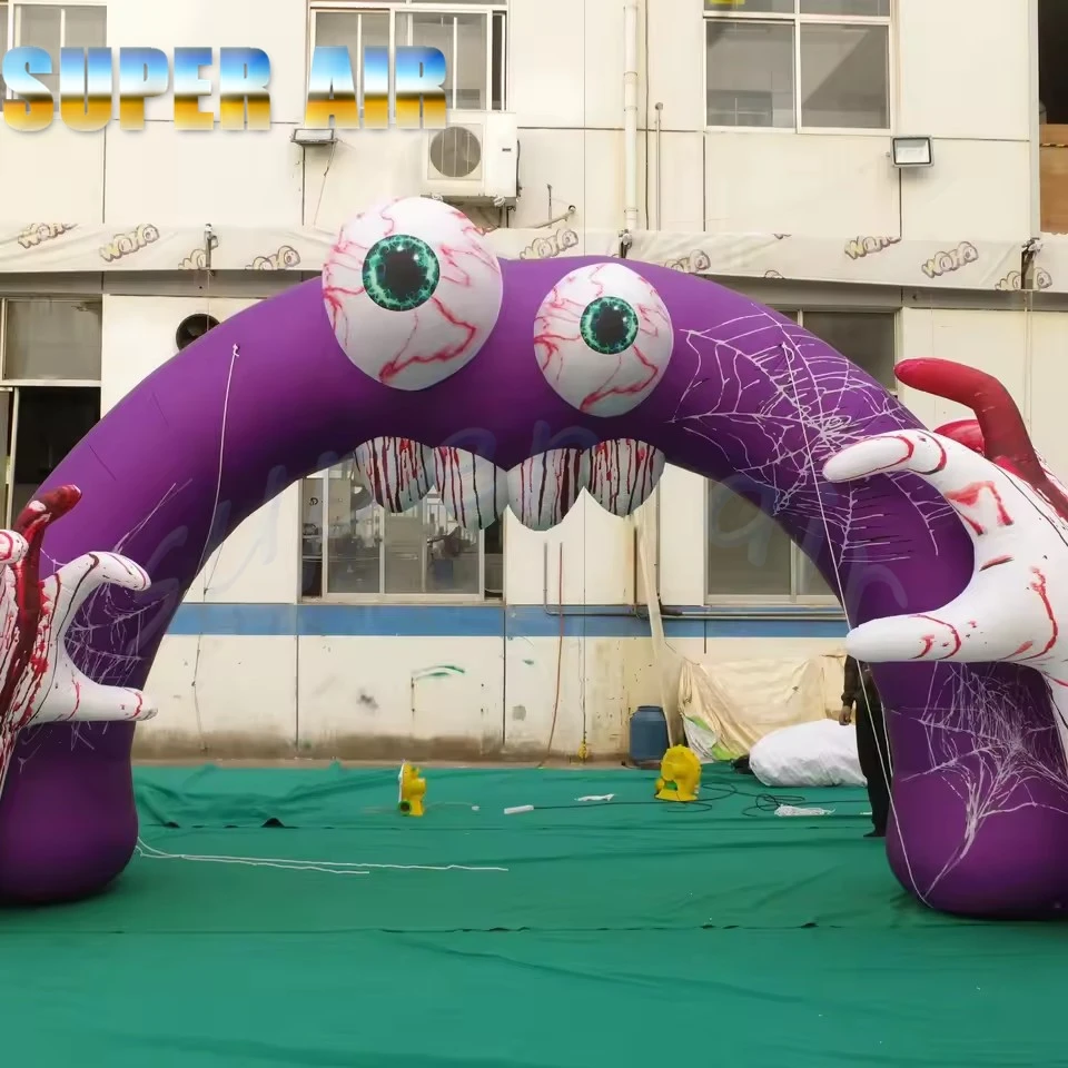 Halloween Monster Inflatable Archway, Giant Scary Monster Mouth Blow Up Entrance with Bloody Eyes & Hands, for Haunted House, Pa
Halloween Monster Inflatable Archway, Giant Scary Monster Mouth Blow Up Entrance with Bloody Eyes & Hands, for Haunted House, Pa