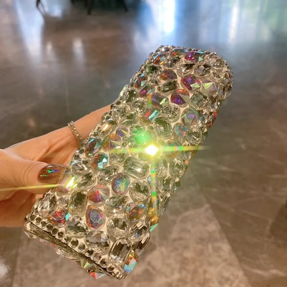 Portable Rhinestone-inlay Glasses Case Leather Shiny Crystal Black Glasses Organizer Anti-lost Large Capacity
Portable Rhinestone-inlay Glasses Case Leather Shiny Crystal Black Glasses Organizer Anti-lost Large Capacity
