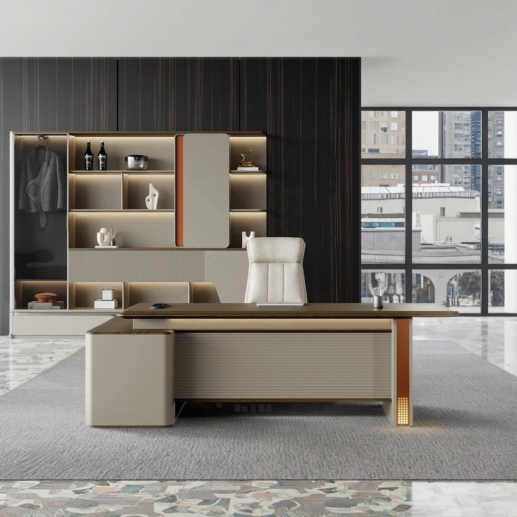 Furniture Customized Executive Single Person Computer Desk with Side Cabinet Office Table
Furniture Customized Executive Single Person Computer Desk with Side Cabinet Office Table