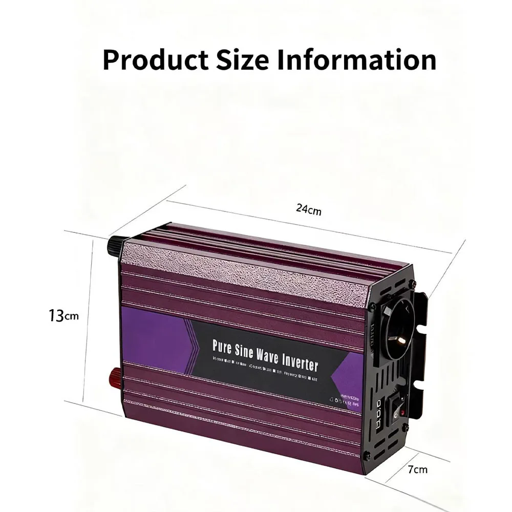 High Power Pure Sine Wave Inverter (1KW-10KW), 12V/24V/48V to 220V, for Vehicle and Household Use
High Power Pure Sine Wave Inverter (1KW-10KW), 12V/24V/48V to 220V, for Vehicle and Household Use