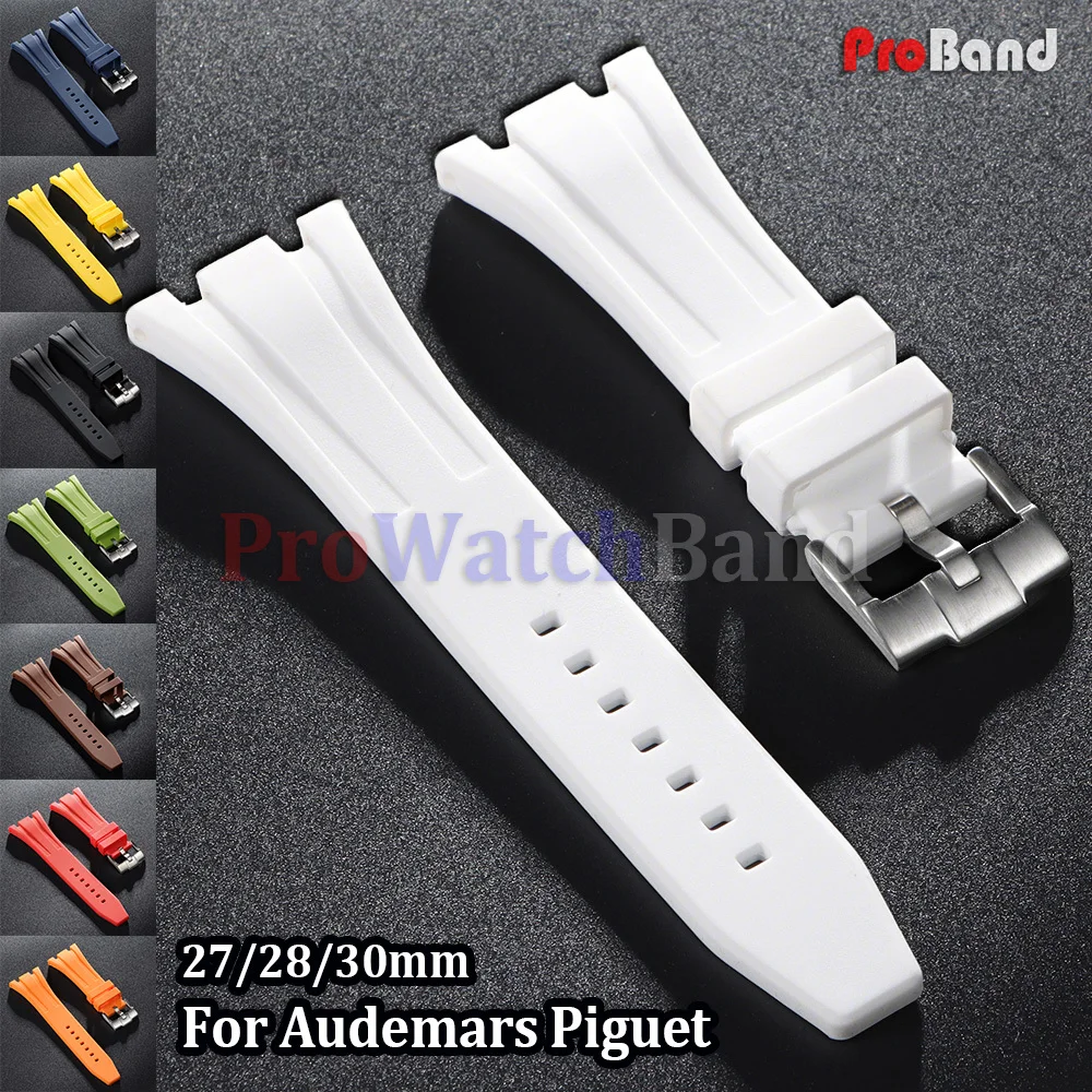 27mm 28mm 30mm Rubber Silicone Watch Band Watch Strap for AP Royal Oak Offshore 15400 26470 15703 White Yellow Black Bracelet
27mm 28mm 30mm Rubber Silicone Watch Band Watch Strap for AP Royal Oak Offshore 15400 26470 15703 White Yellow Black Bracelet