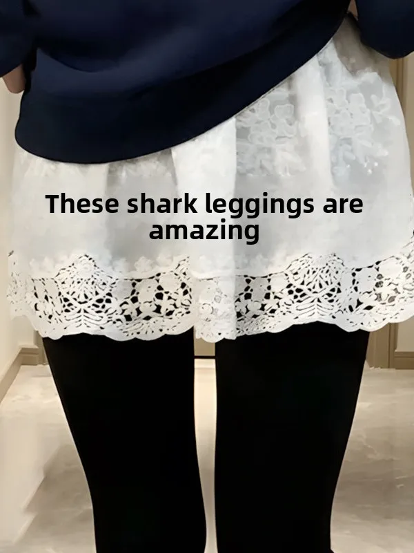 Autumn Winter Lace Half Skirt Sharkskin Pants Hip Conceal Slimming Early Spring New Women's Layered Base Skirt A-Line Skirt
Autumn Winter Lace Half Skirt Sharkskin Pants Hip Conceal Slimming Early Spring New Women's Layered Base Skirt A-Line Skirt
