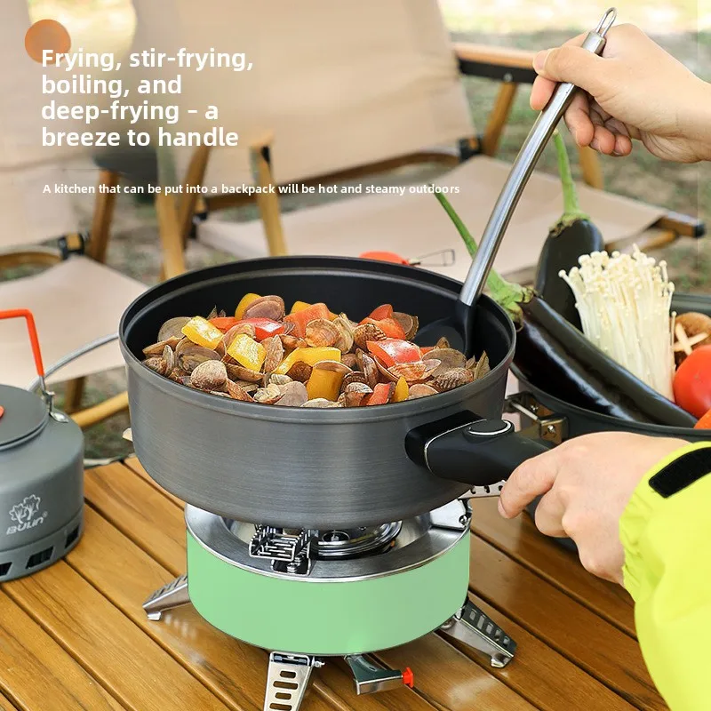 Bulin non-stick pan 2026Outdoor non-stick wok Handle Removable Portable cooker Cooking pot Camping frying pot
Bulin non-stick pan 2026Outdoor non-stick wok Handle Removable Portable cooker Cooking pot Camping frying pot