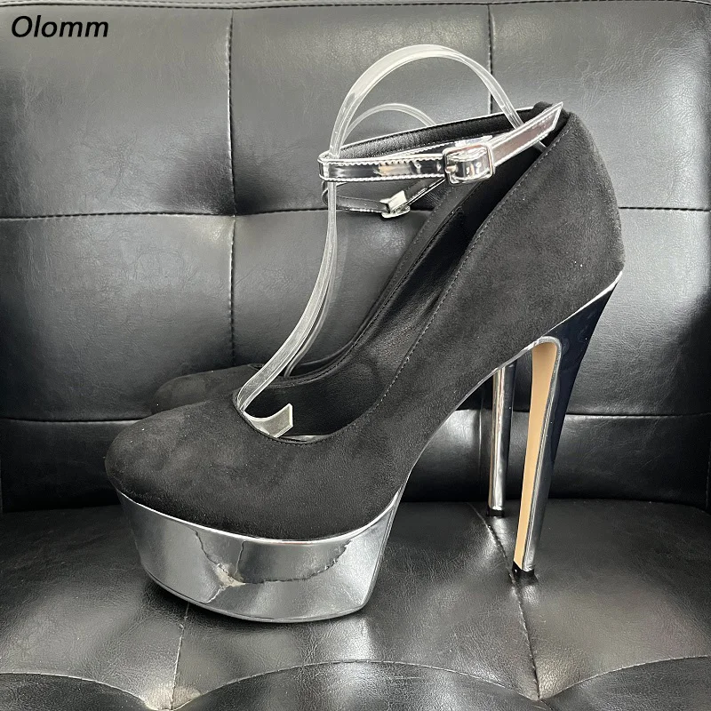 Olomm/женские весенние туфли-лодочки ручной работы, замшевые туфли на высоком каблуке-шпильке с круглым носком, великолепные золотистые, серебряные туфли, женские туфли размера США 5-20
Olomm/женские весенние туфли-лодочки ручной работы, замшевые туфли на высоком каблуке-шпильке с круглым носком, великолепные золотистые, серебряные туфли, женские туфли размера США 5-20