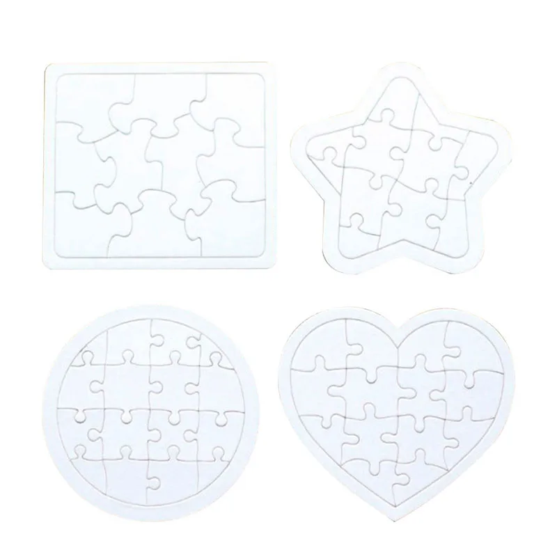 4pcs Kids Coloring Blank Puzzle Diy Paper Four Shapes Drawing Doodle Board White Paintable For Art Craft Activity
4pcs Kids Coloring Blank Puzzle Diy Paper Four Shapes Drawing Doodle Board White Paintable For Art Craft Activity