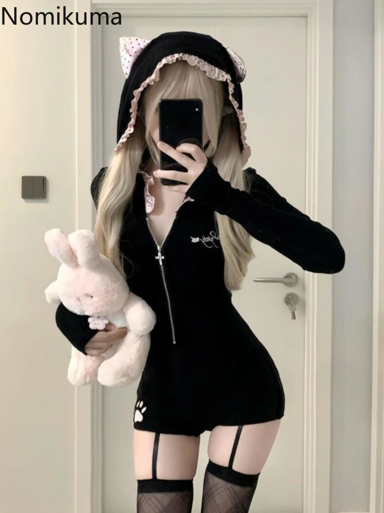 Y2k Two Piece Sets 2025 Women Clothing Slim Waist Hooded Lamb Wool Coat Tunic Jumpsuit Outfits Fashion Sexy Summer Rompers Suit
Y2k Two Piece Sets 2025 Women Clothing Slim Waist Hooded Lamb Wool Coat Tunic Jumpsuit Outfits Fashion Sexy Summer Rompers Suit