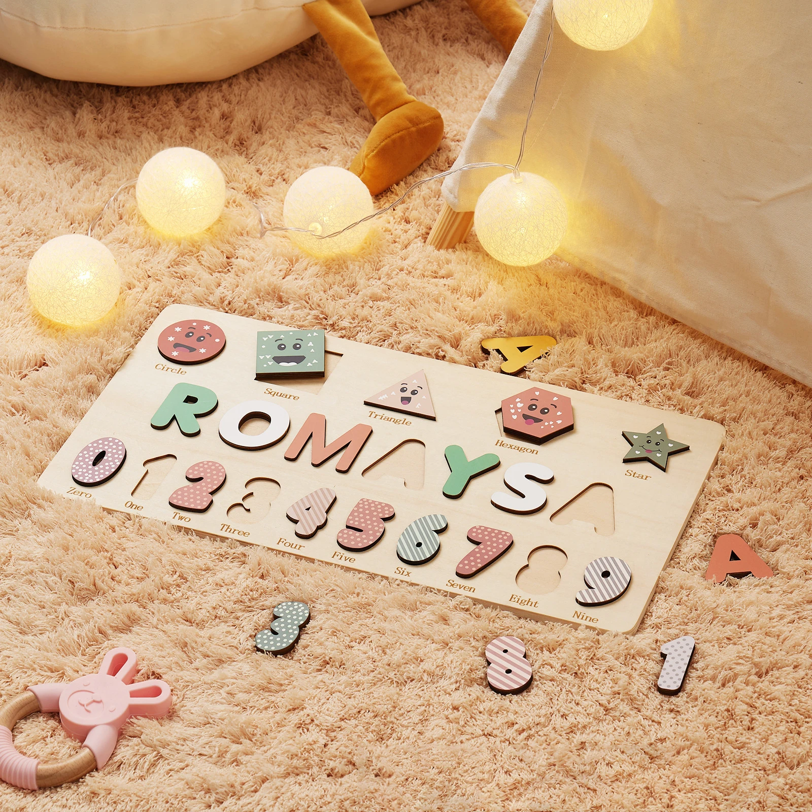 Montessori Personalised Wooden Puzzle Custom Baby Name Jigsaw Board Toddlers Educational Shape Matching Toys Customized Birthday
Montessori Personalised Wooden Puzzle Custom Baby Name Jigsaw Board Toddlers Educational Shape Matching Toys Customized Birthday