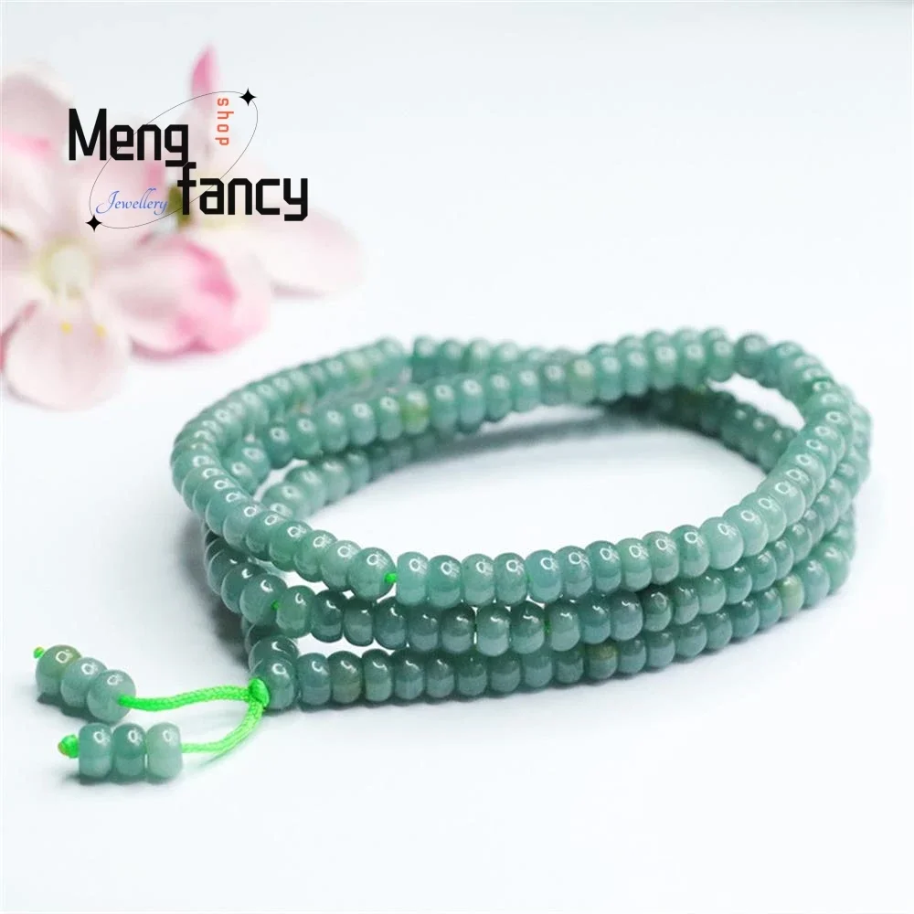 Natural Jadeite Exquisite Elegant Simple High-grade Necklace Blue Water Abacus Beads Sweater Chain Couple Luxury Quality Jewelry
Natural Jadeite Exquisite Elegant Simple High-grade Necklace Blue Water Abacus Beads Sweater Chain Couple Luxury Quality Jewelry