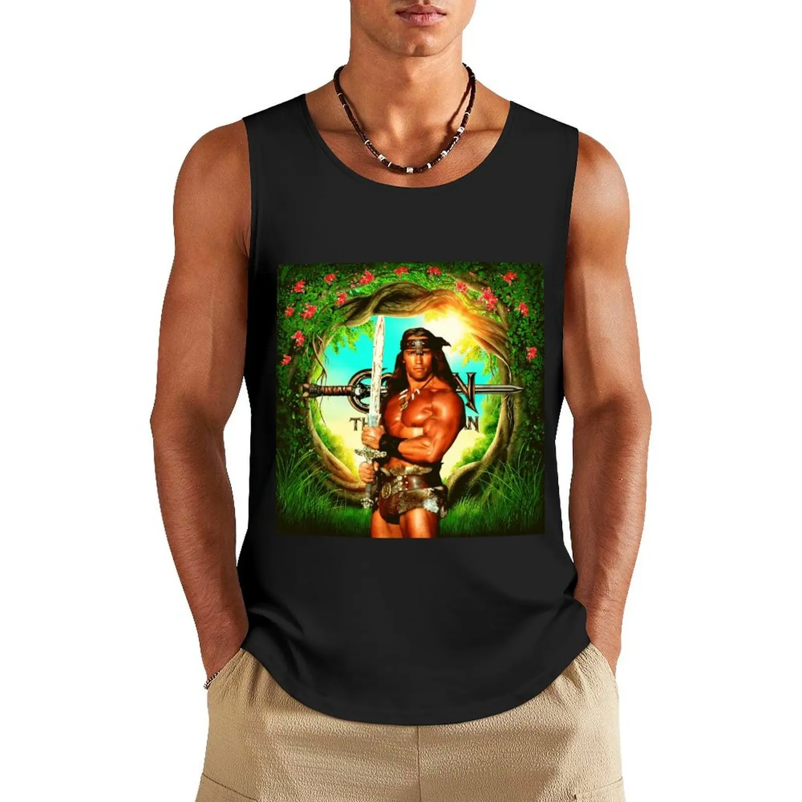 Conan the Barbarian Poster Tank Top gym clothes man fitness Men's gym clothing sleeveless Men's t-shirts
Conan the Barbarian Poster Tank Top gym clothes man fitness Men's gym clothing sleeveless Men's t-shirts