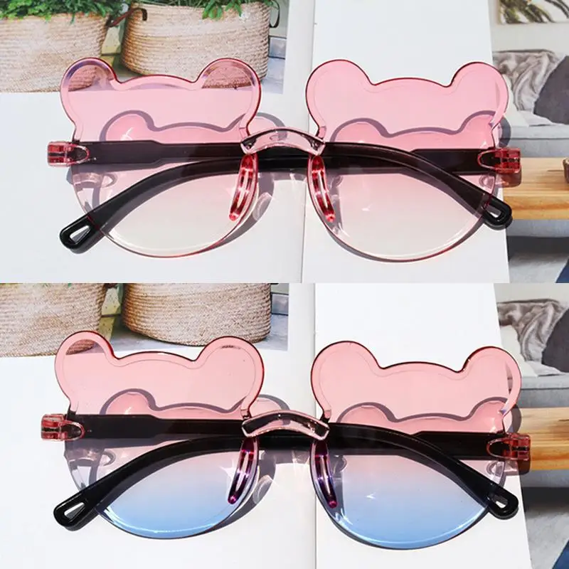 Kids Sunglasses Cartoon Bear Sunglasses for Boy Girl Gradient Rimless Sunglasses Outdoor Anti-Glare UV400 Sun Glasses
Kids Sunglasses Cartoon Bear Sunglasses for Boy Girl Gradient Rimless Sunglasses Outdoor Anti-Glare UV400 Sun Glasses