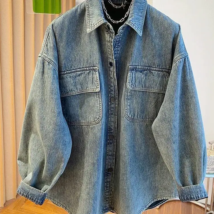 Винтажная повседневная джинсовая куртка для женщин, весна-осень 202, новые свободные пальто с длинными рукавами TT172
Винтажная повседневная джинсовая куртка для женщин, весна-осень 202, новые свободные пальто с длинными рукавами TT172