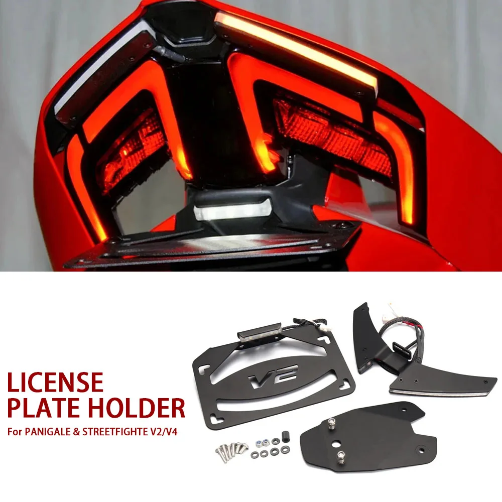 Mount Fender Eliminator Tail Tidy License Plate Holder Motorcycle For Ducati Panigale V4S V4 V2 Streetfighte V2 V4 2025
Mount Fender Eliminator Tail Tidy License Plate Holder Motorcycle For Ducati Panigale V4S V4 V2 Streetfighte V2 V4 2025