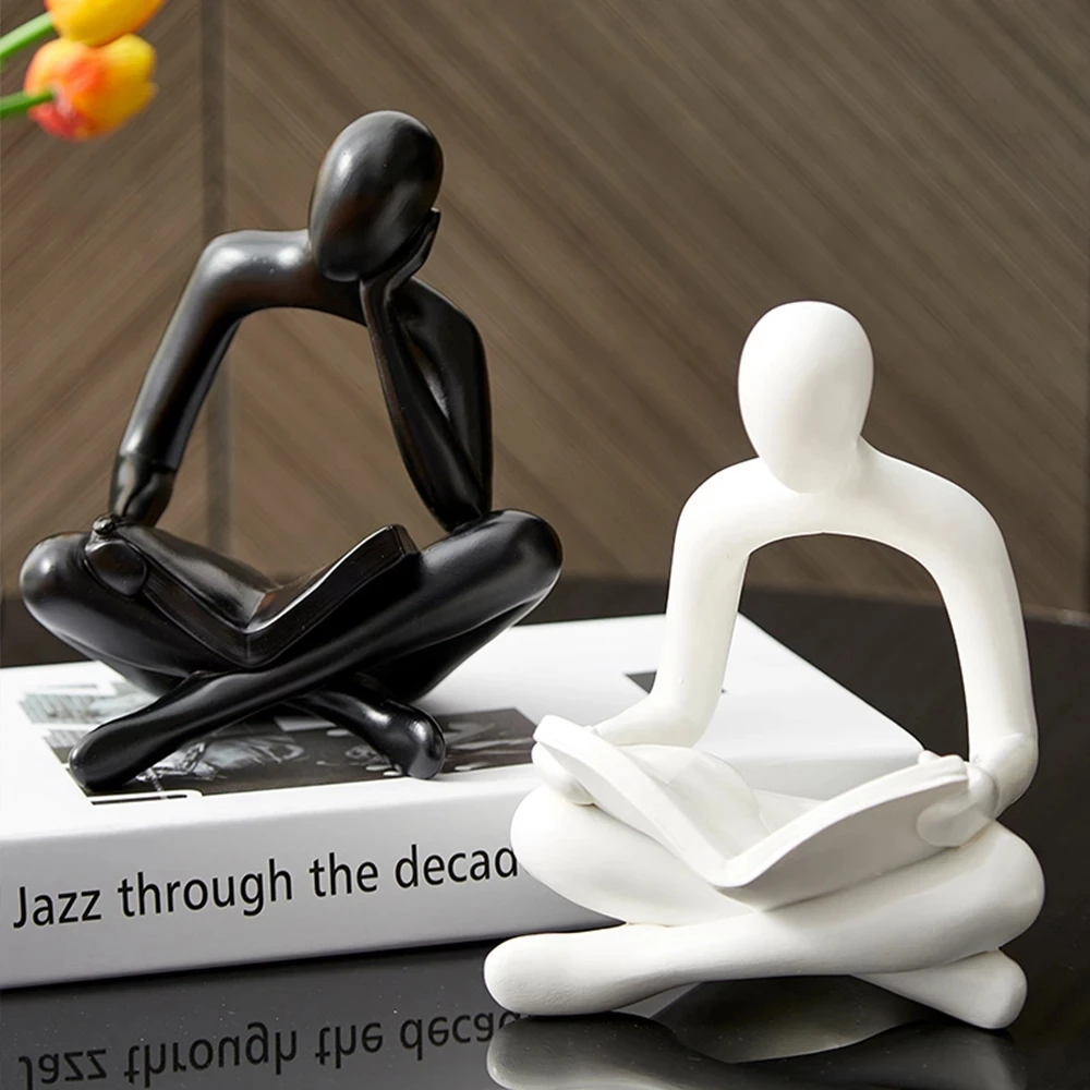 Thinker-Nordic Abstract Resin Statue, Figurine Crafts, Modern Art Sculpture, Living Room Desktop Decoration, Home Accessories 
Thinker-Nordic Abstract Resin Statue, Figurine Crafts, Modern Art Sculpture, Living Room Desktop Decoration, Home Accessories