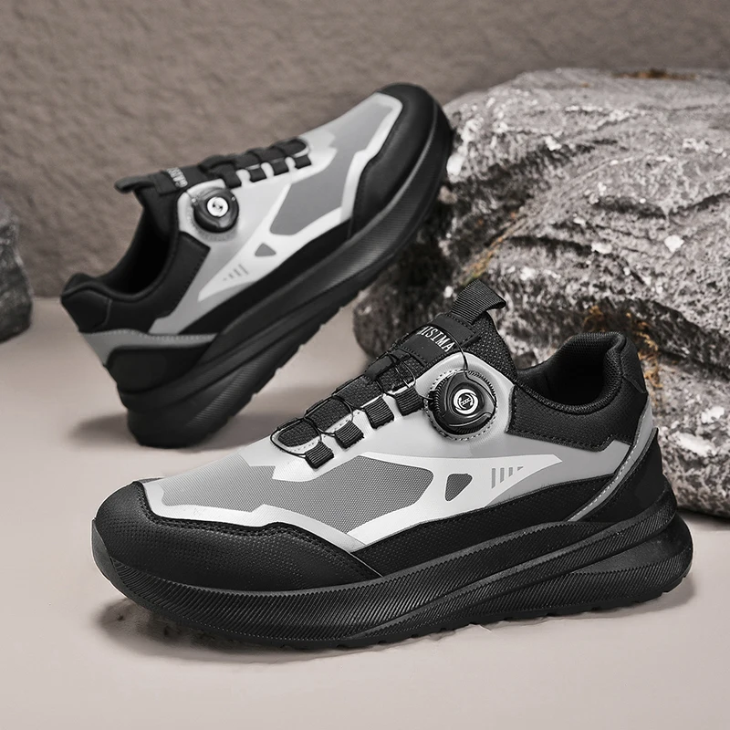 Fashion Knob Design Men's Camping Shoes Outdoor Non-Slip Hiking Shoes Man Walking Sneakers Comfort Breathable Men Trekking Shoes
Fashion Knob Design Men's Camping Shoes Outdoor Non-Slip Hiking Shoes Man Walking Sneakers Comfort Breathable Men Trekking Shoes