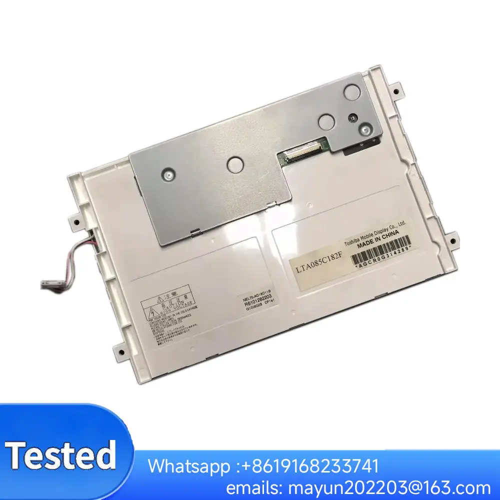 Original LTA085C182F 8.5 inch LCD Display Screen 800x480 WVGA LVDS Interface
Original LTA085C182F 8.5 inch LCD Display Screen 800x480 WVGA LVDS Interface