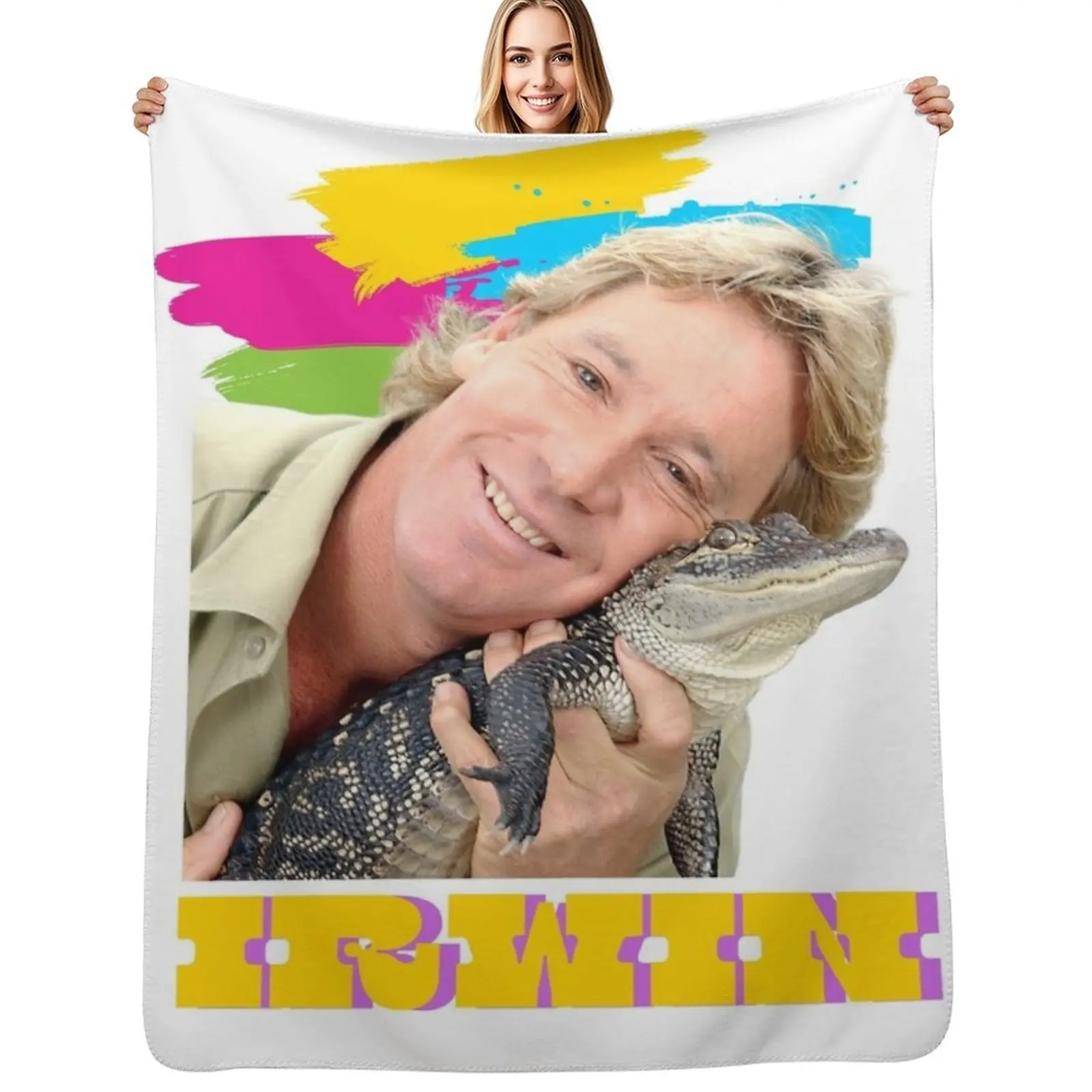 THE GREAT STEVE IRWIN Throw Blanket christmas gifts Plaid on the sofa valentine gift ideas Sleeping Bag Blankets
THE GREAT STEVE IRWIN Throw Blanket christmas gifts Plaid on the sofa valentine gift ideas Sleeping Bag Blankets