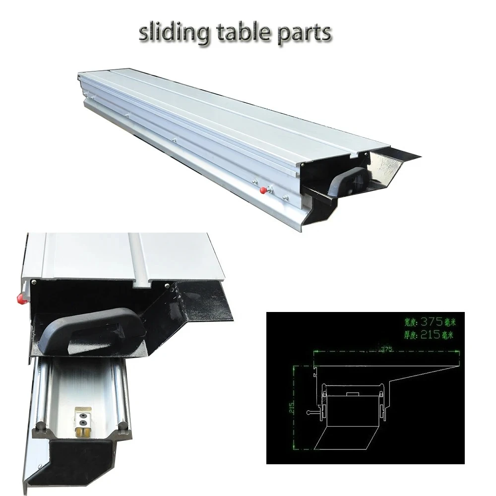 Sliding Table Saw Spare Part Woodworking Machinery Spare Parts Precision Panel Saw Sliding Table Parts