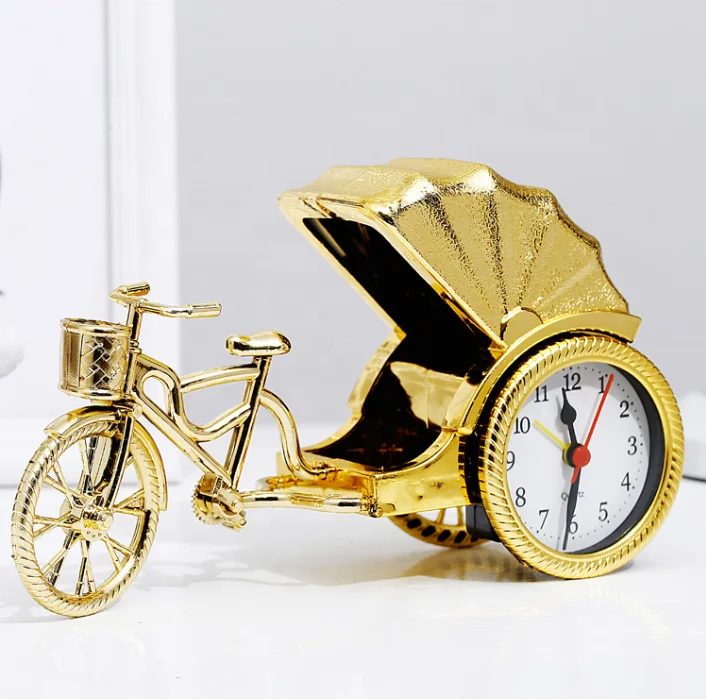 Creative Design Plastic Ornament Clock Home Decoration retro rickshaw Desktop Clock
Creative Design Plastic Ornament Clock Home Decoration retro rickshaw Desktop Clock