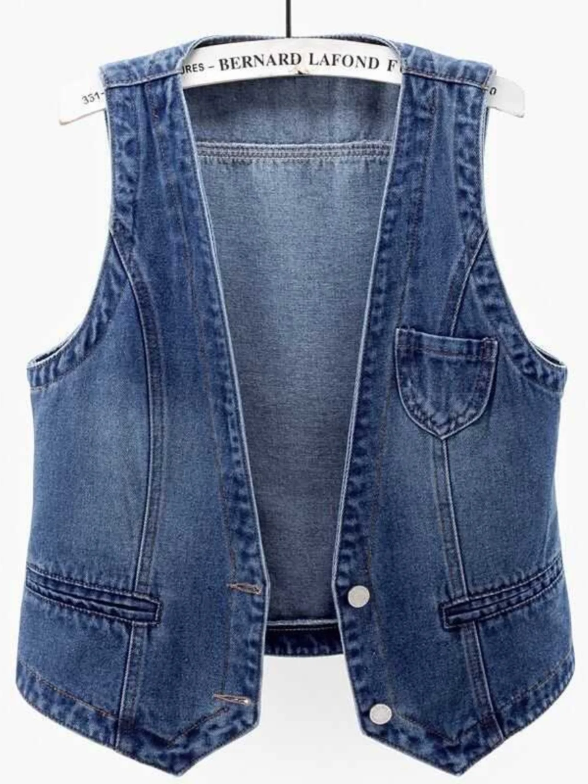 Ретро Европейский Sle V-Ne Темно-синий джинсовый жилет Женский весенне-осенний приталенный жилет Svel Jaet с подкладкой
Ретро Европейский Sle V-Ne Темно-синий джинсовый жилет Женский весенне-осенний приталенный жилет Svel Jaet с подкладкой