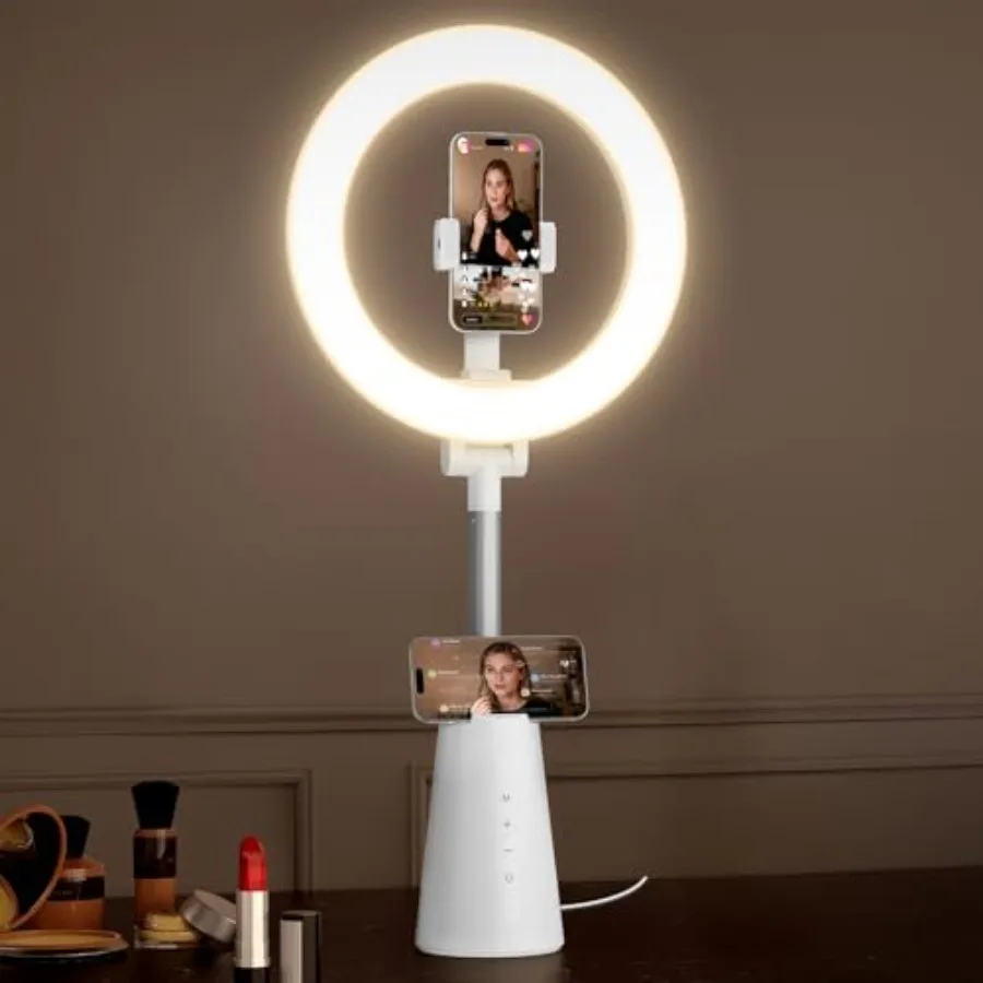 Ring Light for Makeup and Video Recording, 11" Desk Ring Light with 13.5" Stand and Phone Holders, Touch Control, Dimmable LED
Ring Light for Makeup and Video Recording, 11" Desk Ring Light with 13.5" Stand and Phone Holders, Touch Control, Dimmable LED