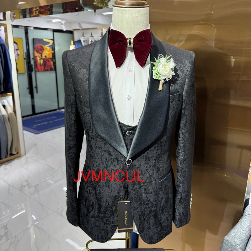 2026 Men's Printed 3 Piece Suit Wedding Groom Formal Blazer Vest Pants Slim Fit Party Prom Host Business Outfit
2026 Men's Printed 3 Piece Suit Wedding Groom Formal Blazer Vest Pants Slim Fit Party Prom Host Business Outfit