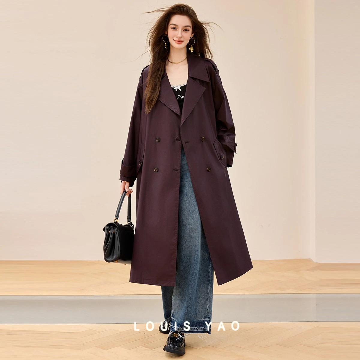 LOUIS YAO New Pure Cotton Women's Trench Coat 2025 Autumn Ofice Lady Windbreaker Casual Loosely Solid Color Women's Long Coat
LOUIS YAO New Pure Cotton Women's Trench Coat 2025 Autumn Ofice Lady Windbreaker Casual Loosely Solid Color Women's Long Coat