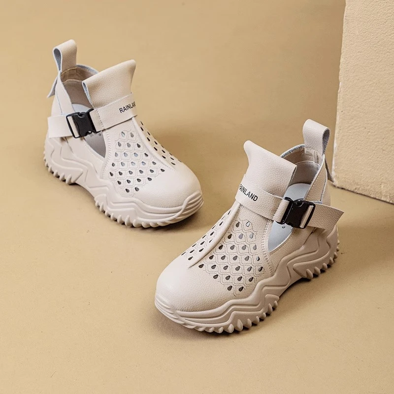 Pancake-style Thick-soled Round-toe Hollow-out Fashionable Multi-purpose Comfortable Anti-slip Breathable Sports Women's Shoes
Pancake-style Thick-soled Round-toe Hollow-out Fashionable Multi-purpose Comfortable Anti-slip Breathable Sports Women's Shoes