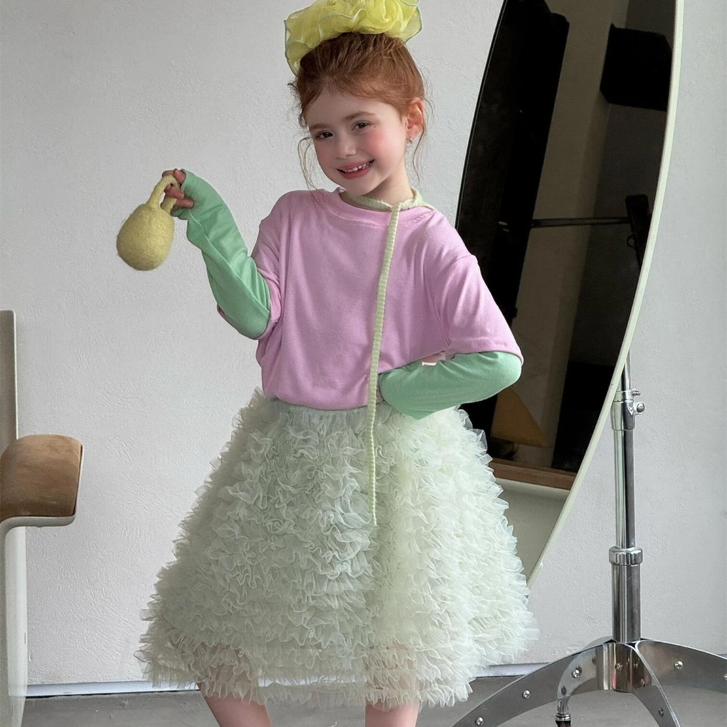 Girls Skirt 2026 Spring and Summer New Childrens Clothing Korean Style Girls Baby Fashion Mesh Cake Princess Dress Simple
Girls Skirt 2026 Spring and Summer New Childrens Clothing Korean Style Girls Baby Fashion Mesh Cake Princess Dress Simple