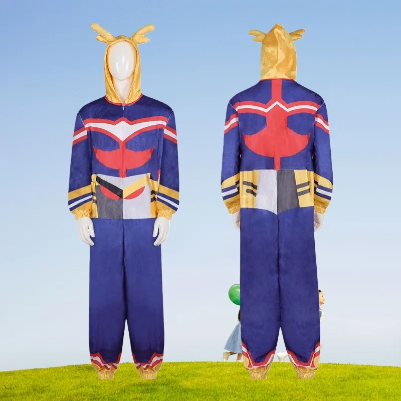 Anime AllMight Costume My Hero School Cosplay Hooded Jumpsuit Pajamas Sleepwear Bodysuit Role Play Outfit for Men Theme Party
Anime AllMight Costume My Hero School Cosplay Hooded Jumpsuit Pajamas Sleepwear Bodysuit Role Play Outfit for Men Theme Party
