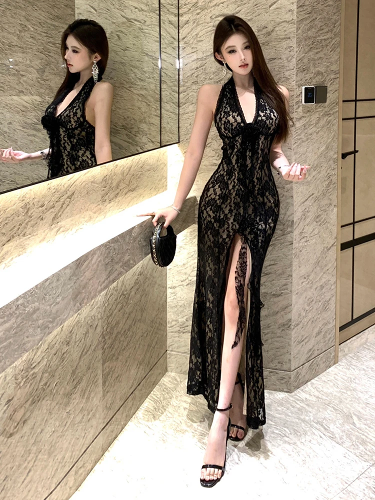 Сексуальное кружевное вечернее платье с V-образным вырезом, длинное, облегающее, с разрезом, повседневное, летнее, для женщин
Сексуальное кружевное вечернее платье с V-образным вырезом, длинное, облегающее, с разрезом, повседневное, летнее, для женщин