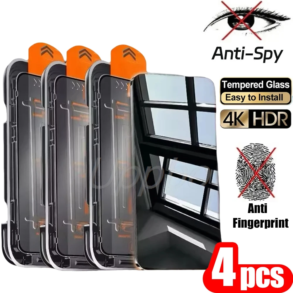 4PCS Anti Spy Screen Protector For iPhone 17 16 Pro Max 11 13 15 12 Mini 14 Plus 16e XS XR 6 7 8 Privacy Tempered Glass Film
4PCS Anti Spy Screen Protector For iPhone 17 16 Pro Max 11 13 15 12 Mini 14 Plus 16e XS XR 6 7 8 Privacy Tempered Glass Film