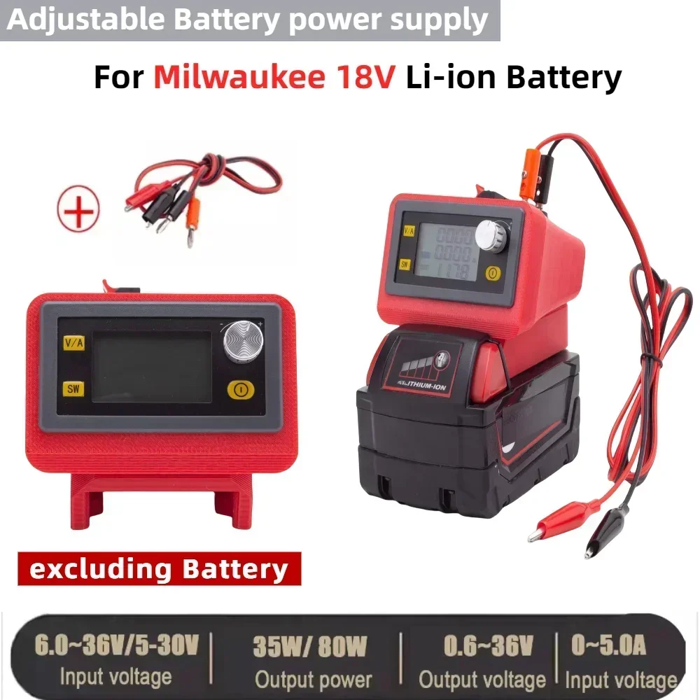 CNC DC Adjustable DC Voltage Regulator Power Supply Converter FOR Milwaukee 18V Li-ion Battery Series(excluding Battery)
CNC DC Adjustable DC Voltage Regulator Power Supply Converter FOR Milwaukee 18V Li-ion Battery Series(excluding Battery)