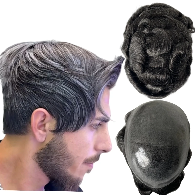 Brazilian Virgin Human Hair Replacement 32mm Wave Knots PU 8x10 Poly Skin Unit #1b30 Grey for Old Men
Brazilian Virgin Human Hair Replacement 32mm Wave Knots PU 8x10 Poly Skin Unit #1b30 Grey for Old Men
