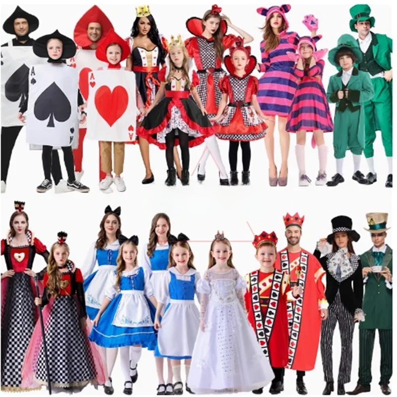 Halloween Cosplay Alice in Wonderland Role-playing Costume Mad Hatter Parent-Child Clothes White Queen Polyester Dress
Halloween Cosplay Alice in Wonderland Role-playing Costume Mad Hatter Parent-Child Clothes White Queen Polyester Dress
