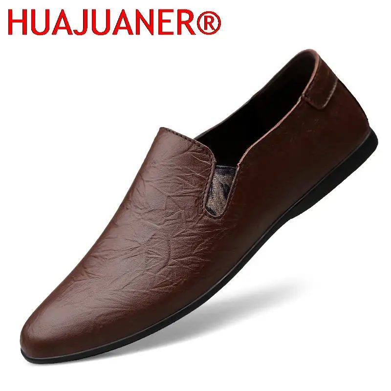 New Mens Leather Shoes Genuine Loafers Men Business Flats Shoes High Quality Pointed Toe Slip On Shoes Male Fashion Office Shoes
New Mens Leather Shoes Genuine Loafers Men Business Flats Shoes High Quality Pointed Toe Slip On Shoes Male Fashion Office Shoes
