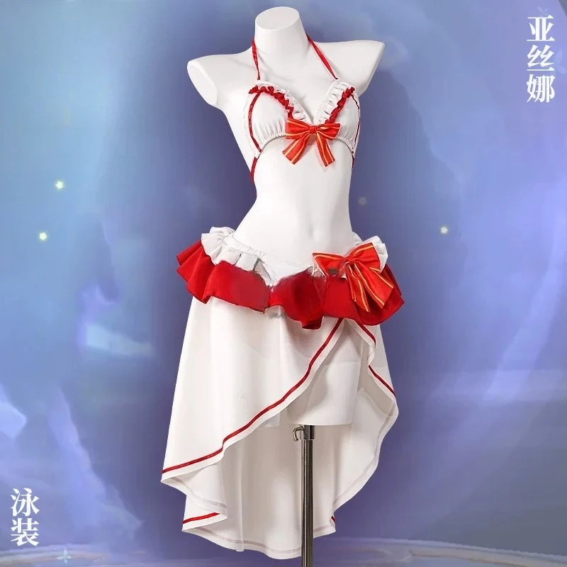 Sword Art Online Asuna Yuuki Cosplay Costume Red White Swimsuit Halloween Carnival Party Cosplay Full Set HCos
Sword Art Online Asuna Yuuki Cosplay Costume Red White Swimsuit Halloween Carnival Party Cosplay Full Set HCos