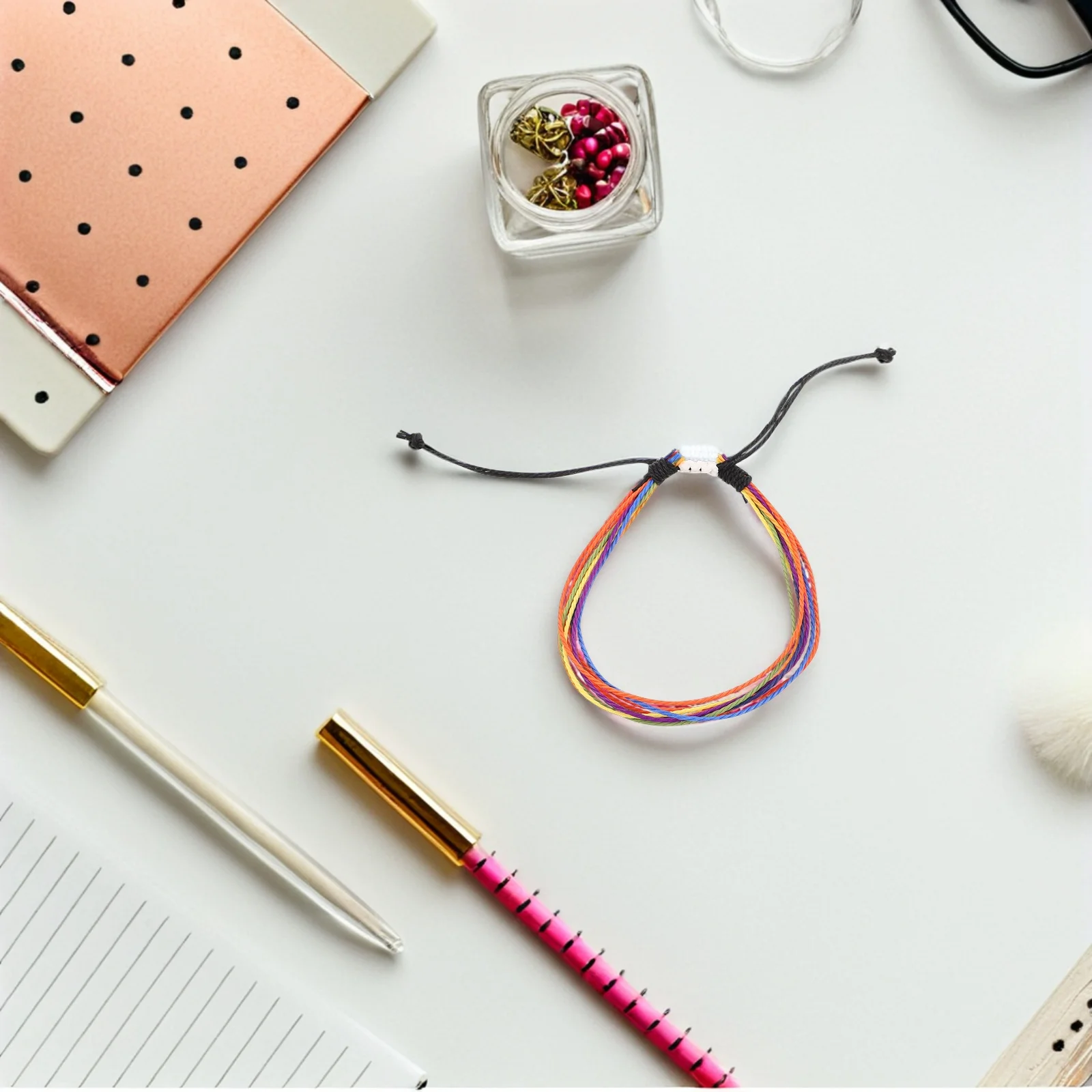 6Pcs Colorful Waxed String Bracelets Handmade Boho Adjustable Jewelry for Women Girls Summer Beach Parties Braided Bracelets
6Pcs Colorful Waxed String Bracelets Handmade Boho Adjustable Jewelry for Women Girls Summer Beach Parties Braided Bracelets