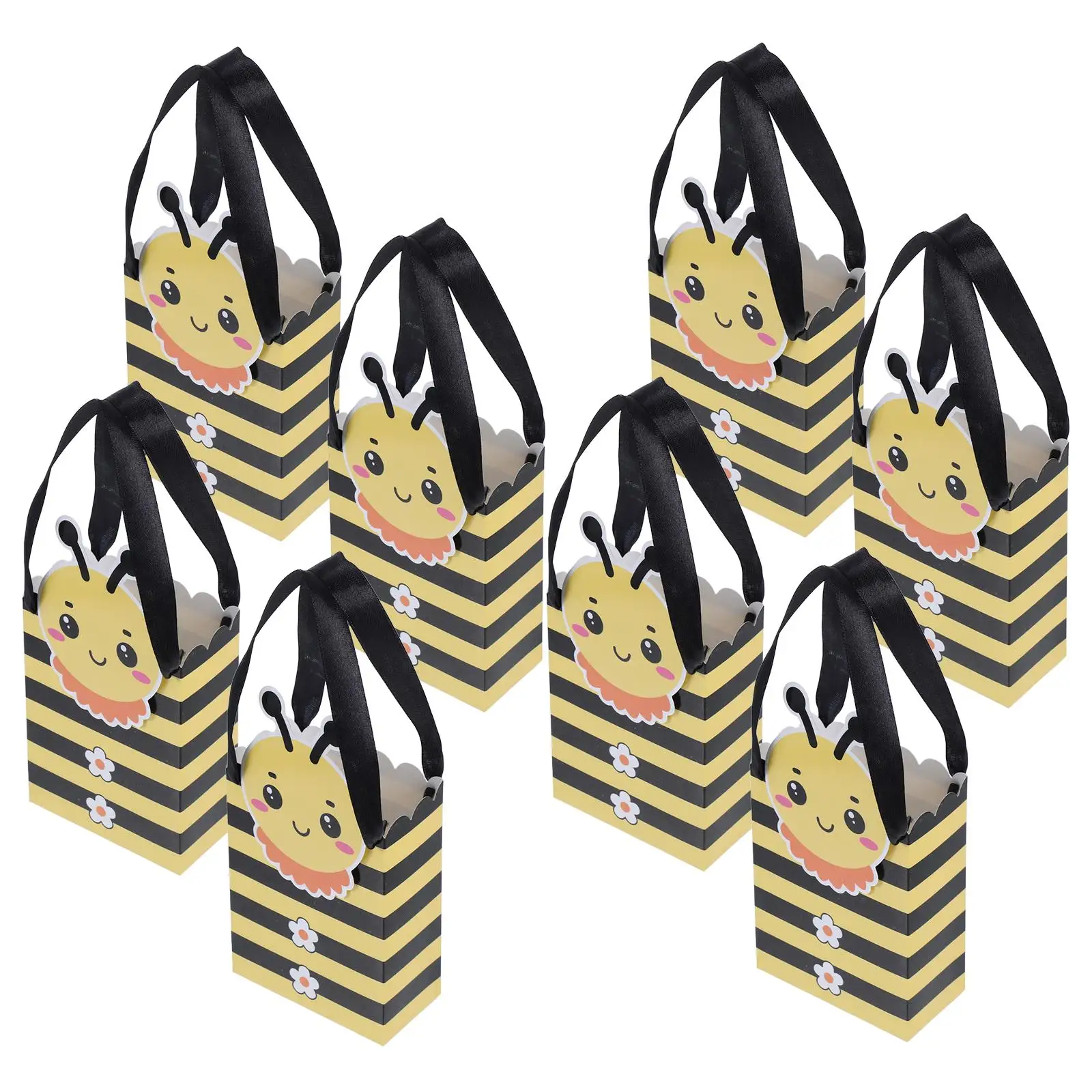 10pcs Bee Gift Bags for Baby Shower Party Favor Boxes Wedding Candy Present Sturdy Portable Sweet Treat Packaging
10pcs Bee Gift Bags for Baby Shower Party Favor Boxes Wedding Candy Present Sturdy Portable Sweet Treat Packaging